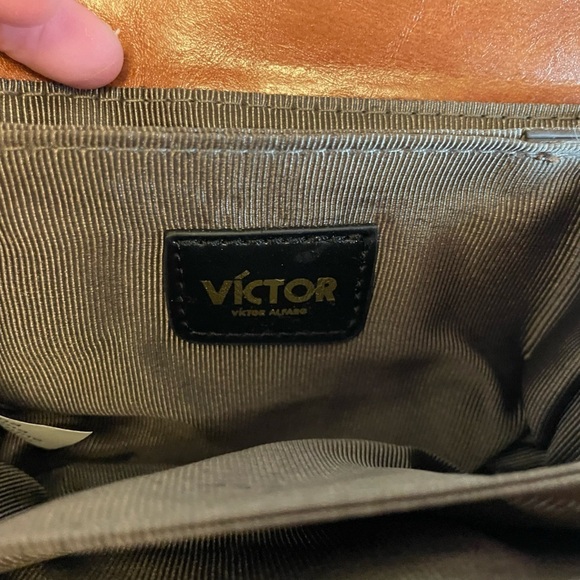 VIKTOR ALFARO Brown Leather Crossbody Purse - Picture 7 of 12